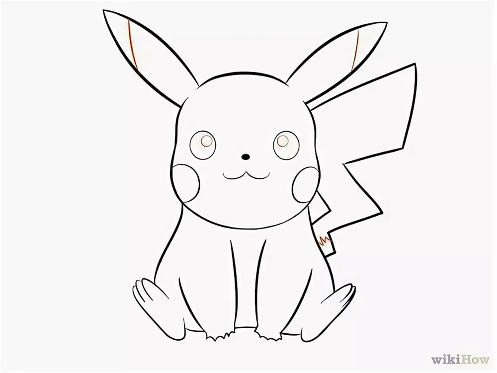 Pokémon Pikachu zum Zeichnen