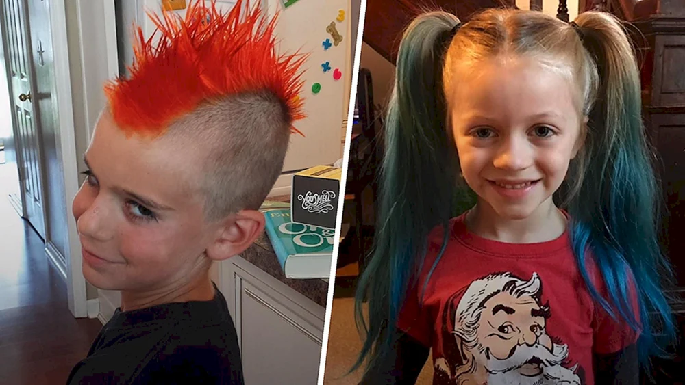 Farbige Haare für Kinder