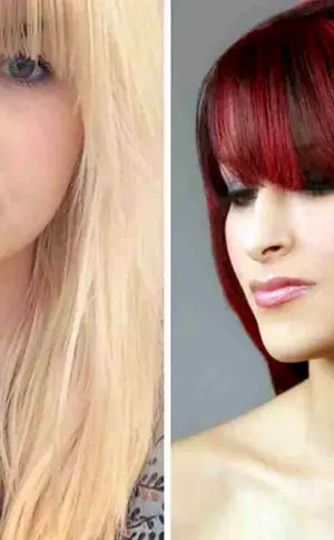 Haare färben in zwei Farben