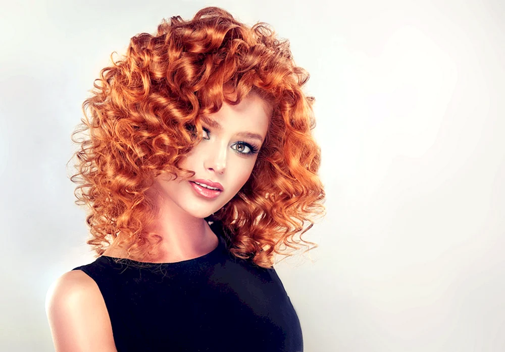 Layered curly bob