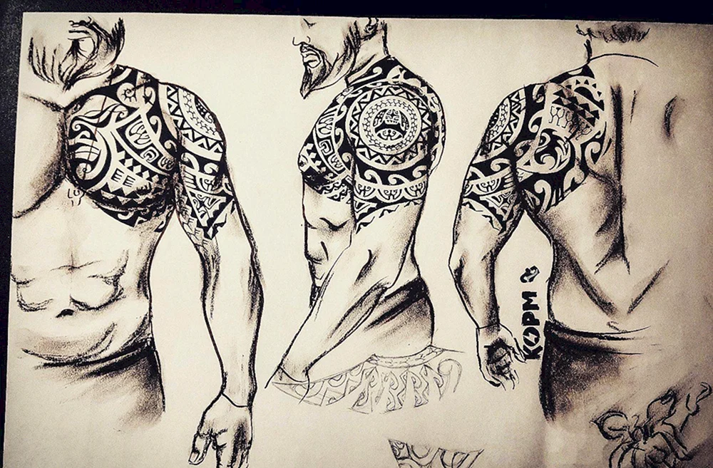 Ärmel Tattoo Skizze