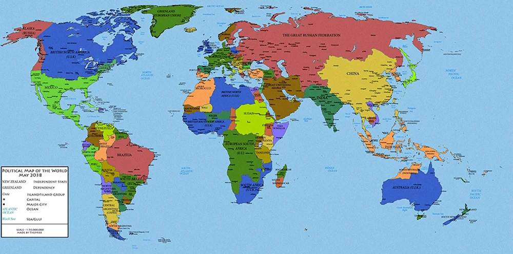 Politische Weltkarte 2022