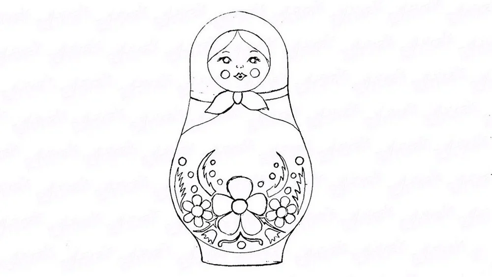 Polchow-Maidan Matrjoschka zum Ausmalen