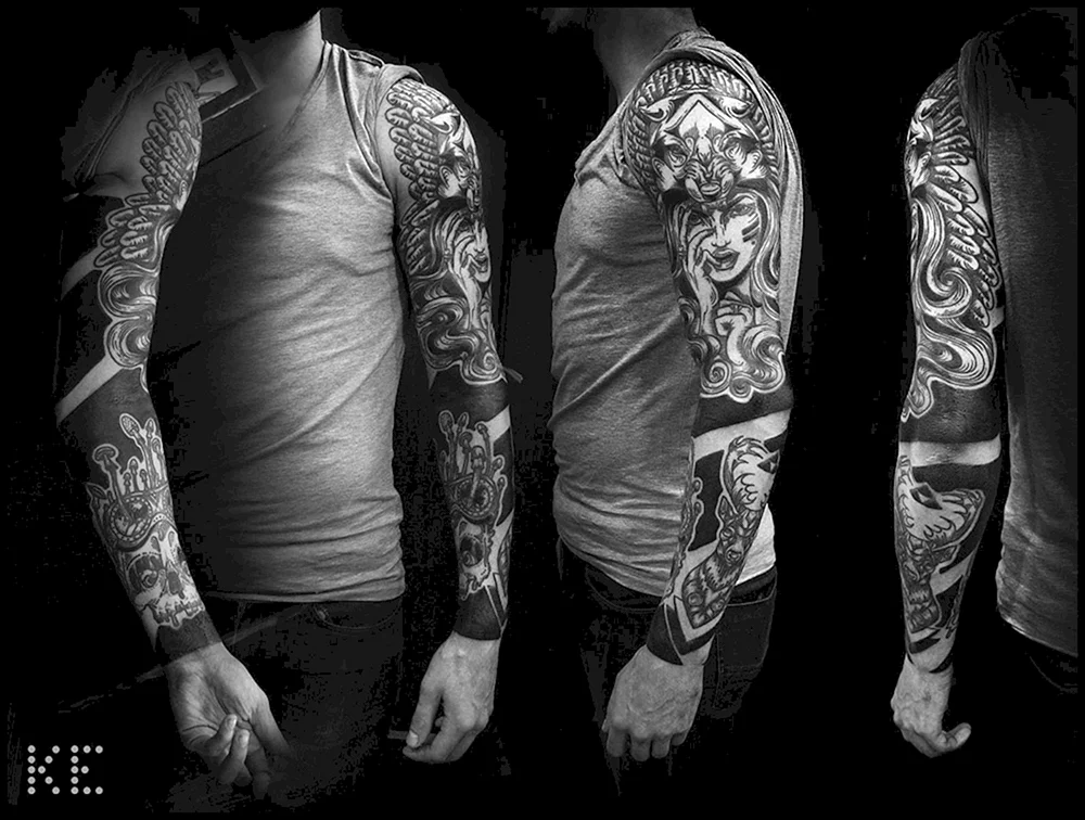 Ärmel-Tattoo Skizzen