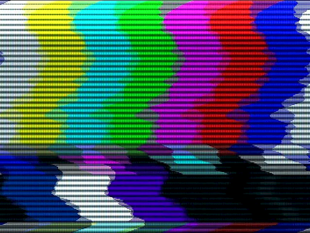 Glitch-Störungen im TV