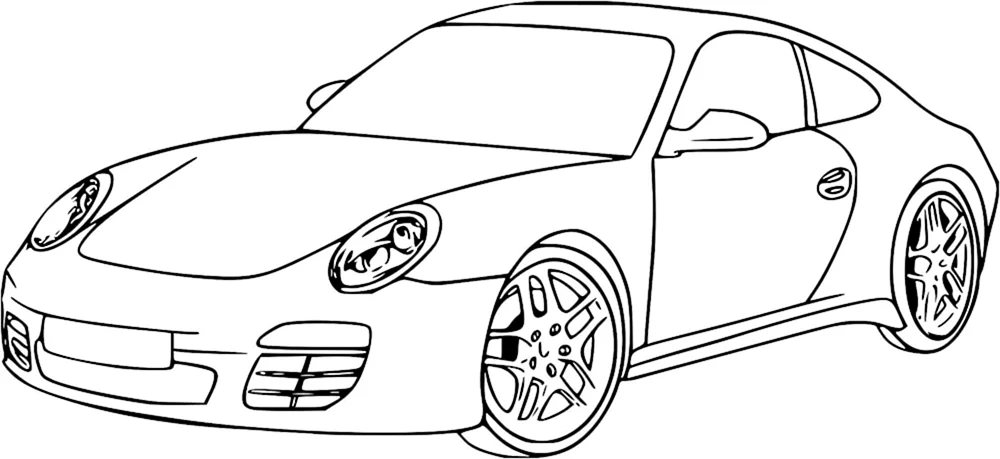 Porsche 911 Carrera Ausmalen