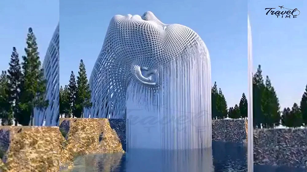 Portland Oregon Head Fountain