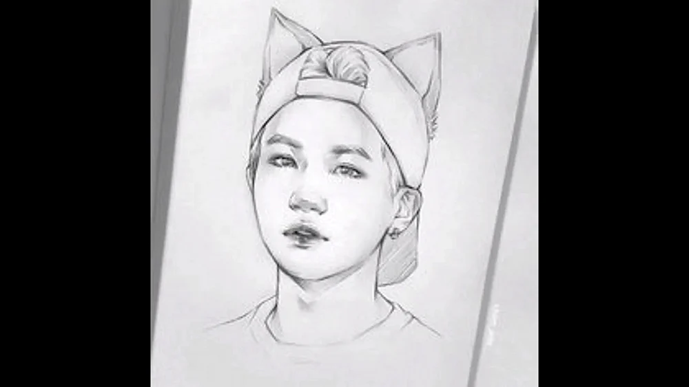 BTS Chimins Porträt von BTS Shuga