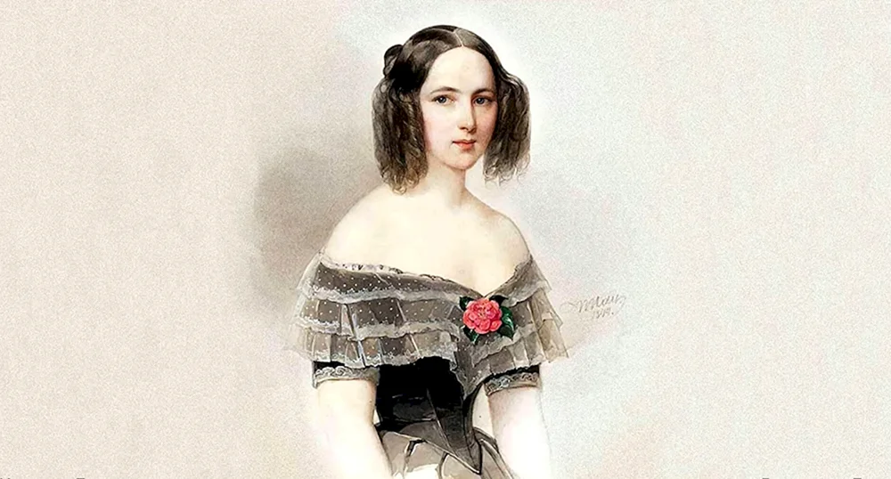 Porträt von Natalja Gontscharowa Puschkins FrauNatalja Sergejewna Gontscharowa