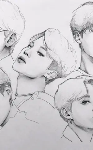 Porträts von BTS-Mitgliedern