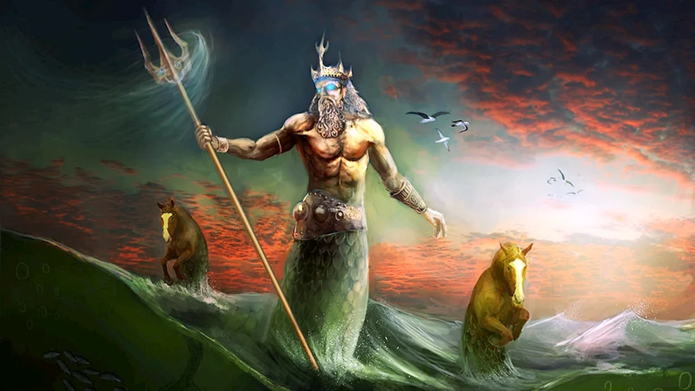 Poseidon Gott der Meere