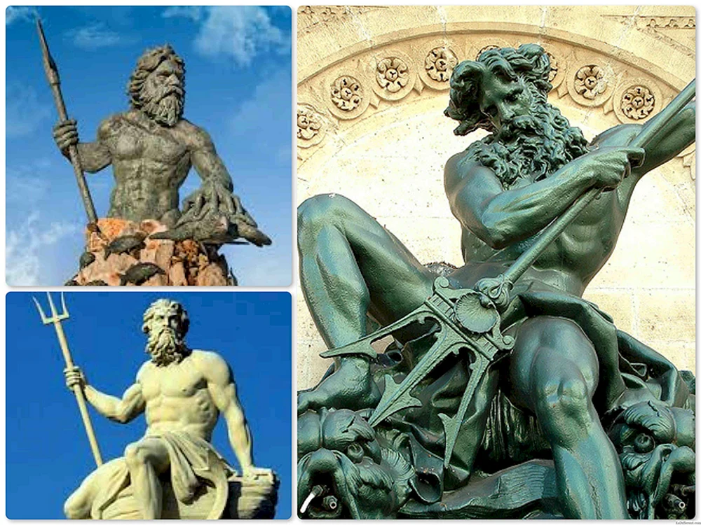 Statue des Neptun Poseidon