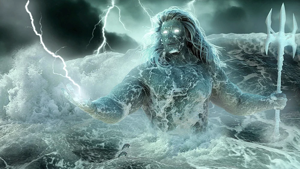 Neptun Poseidon Statue Poseidon Gott des antiken Griechenlands