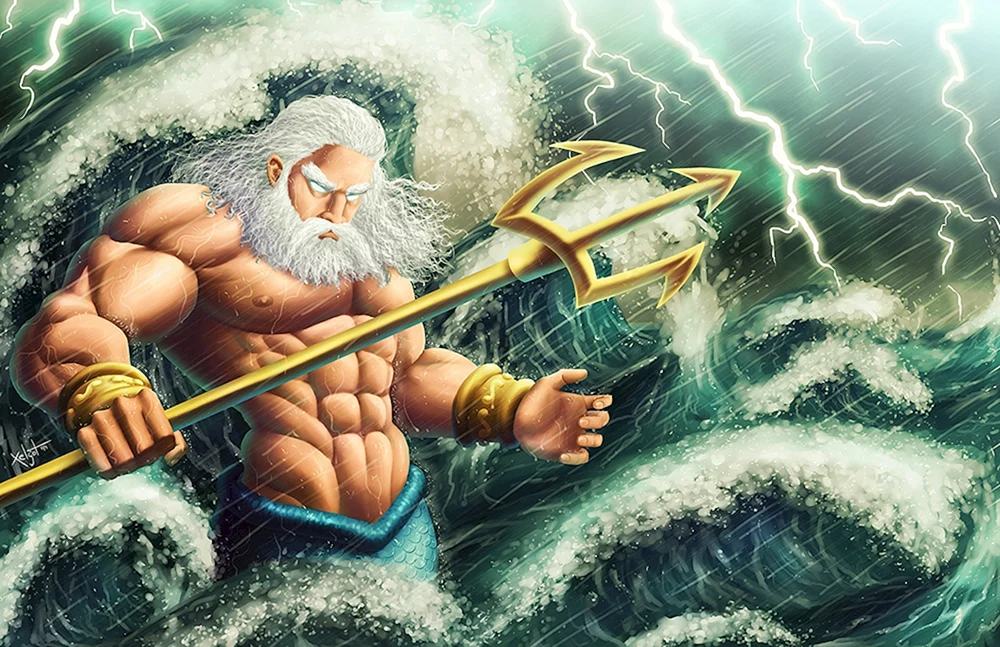 Neptun Gott Poseidon