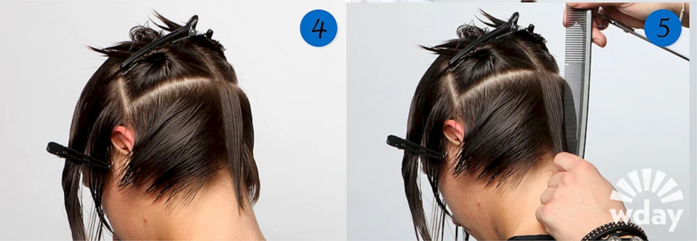 Langer Bob Bob mit filigraner Frisur