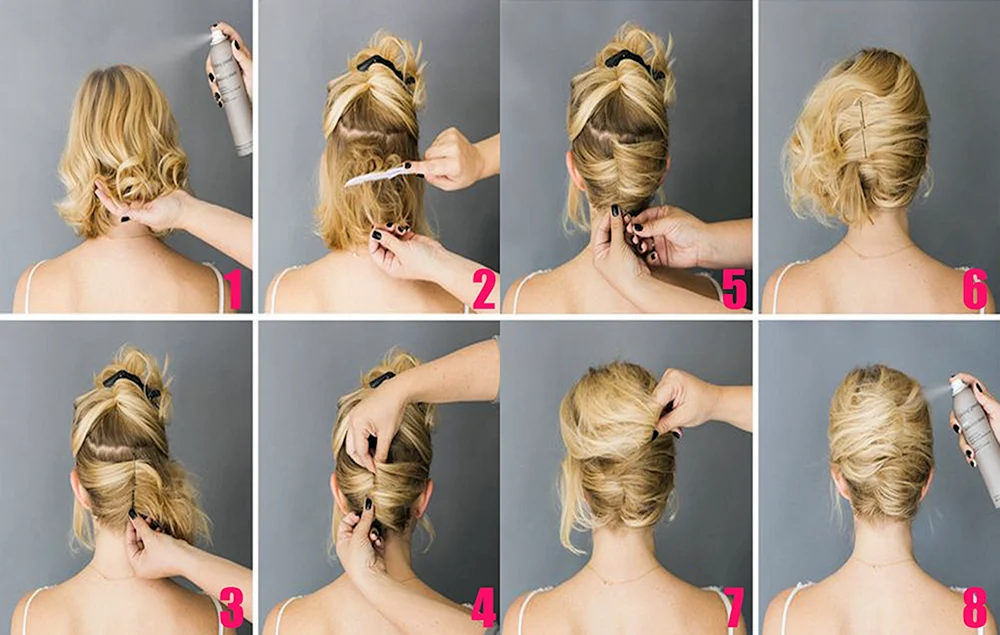 Duttfrisuren für mittleres Haar