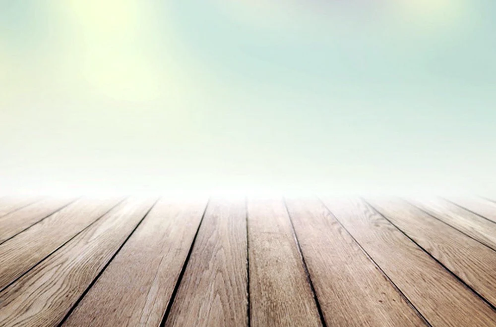 Wooden table surface