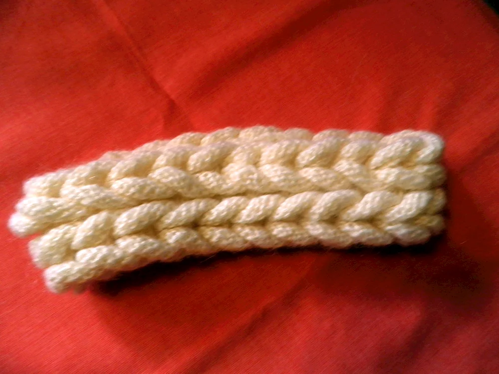 Stirnband gestrickt