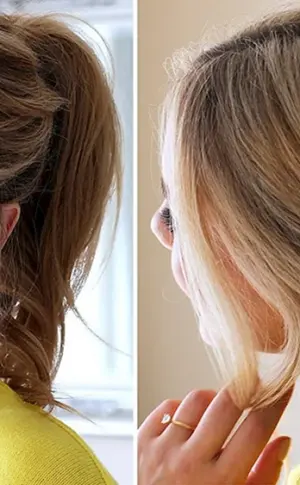 Lässige Frisur für feines Haar
