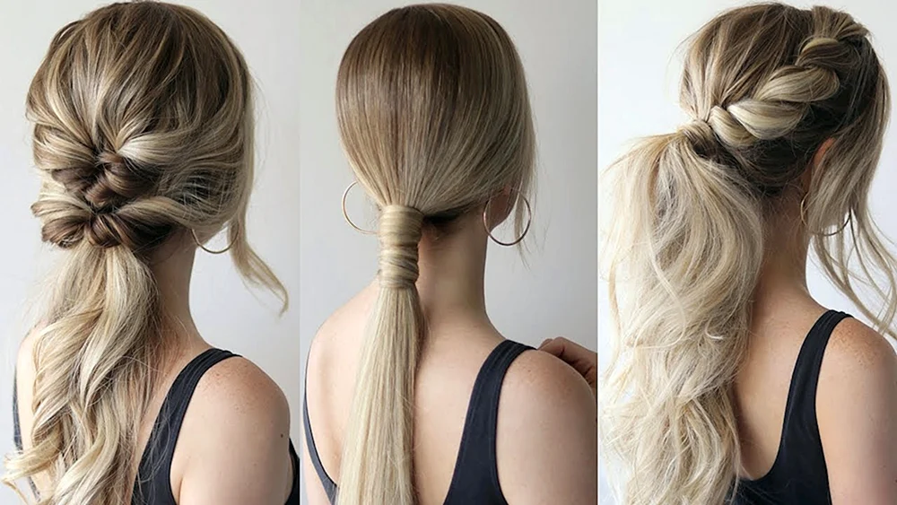Lässige Frisuren für langes Haar