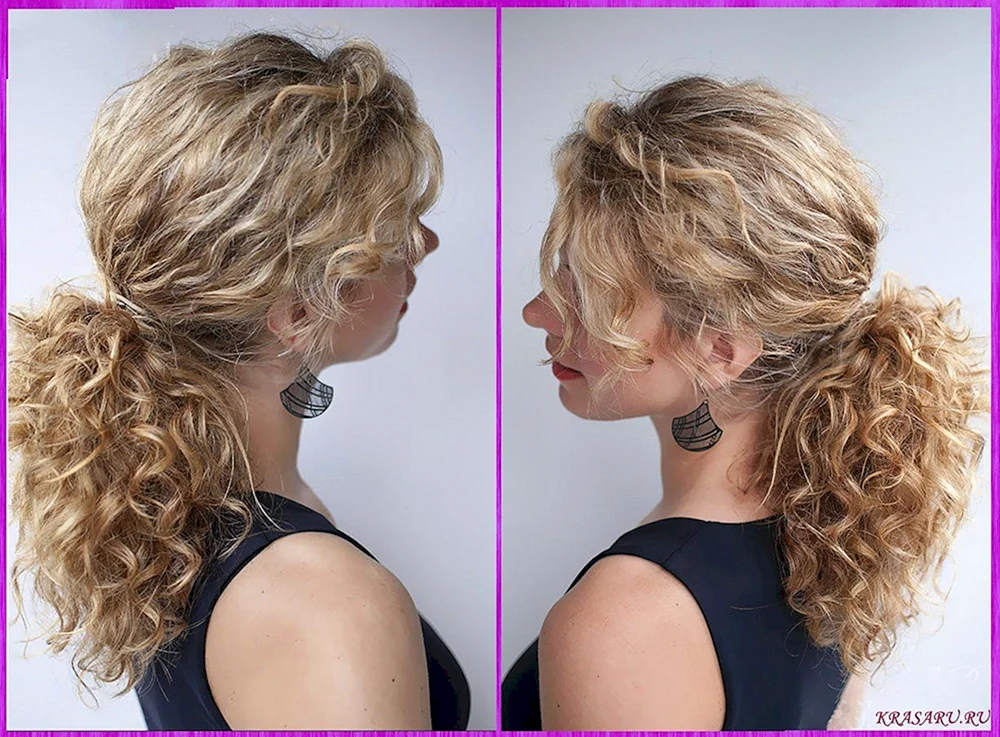 Lässige Frisuren für lockiges Haar