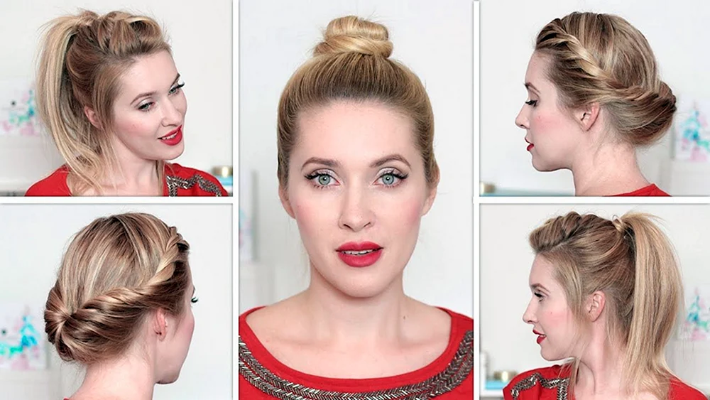 Einfache Frisuren für mittleres Haar