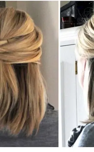 Alltagsfrisuren für mittleres Haar