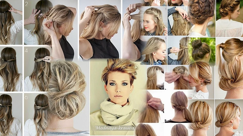 Einfache Frisuren für mittleres Haar