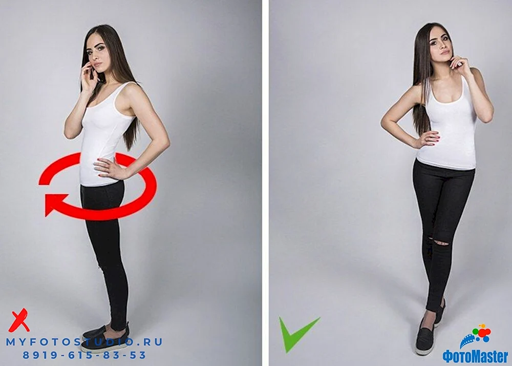 Posen für ein Fotoshooting