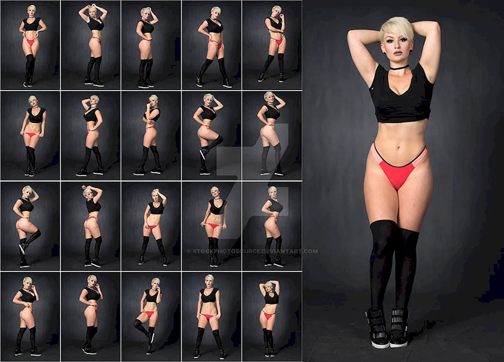 Positionen für ein Fotoshooting Models