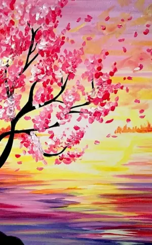 Rechte Hemisphäre Zeichnung Sakura