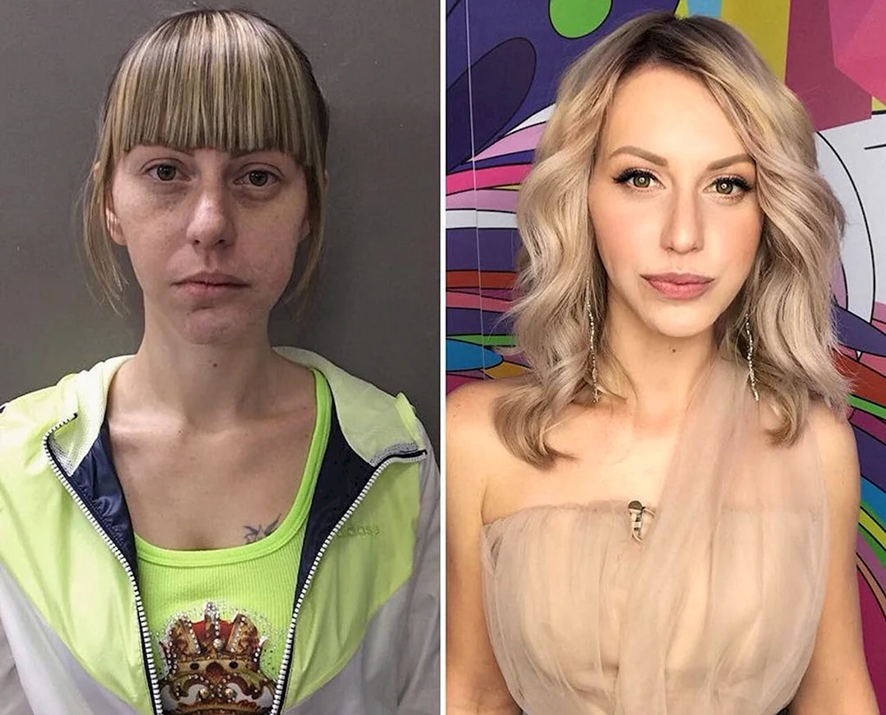 Haarschnitte vor und nach