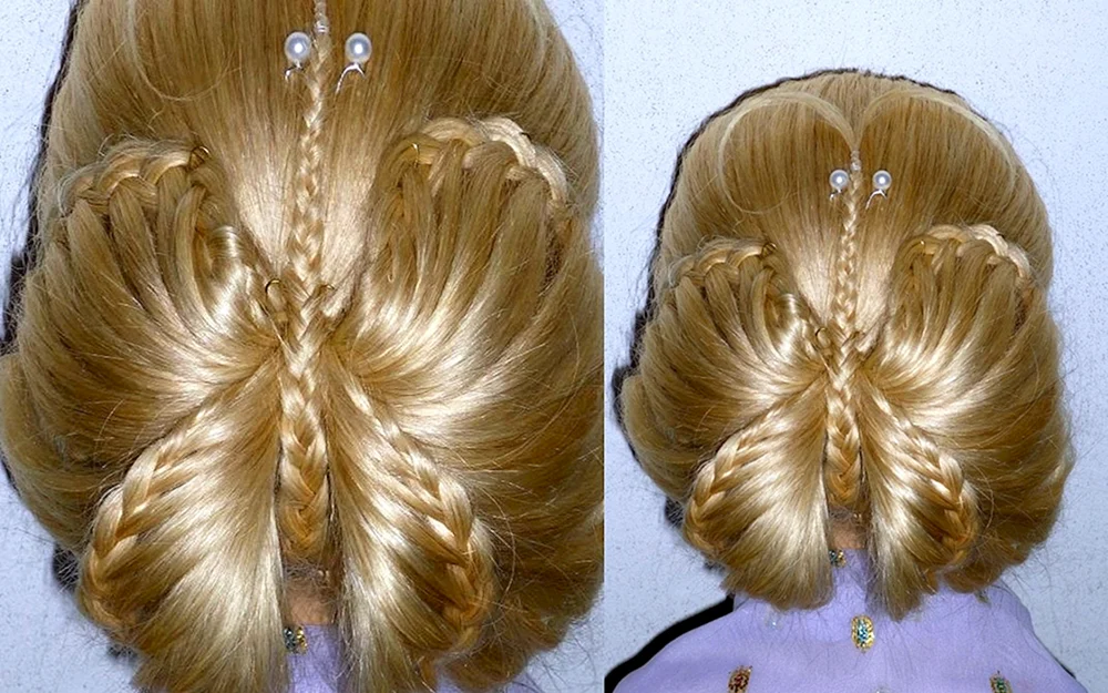 Schmetterlinge im Haar