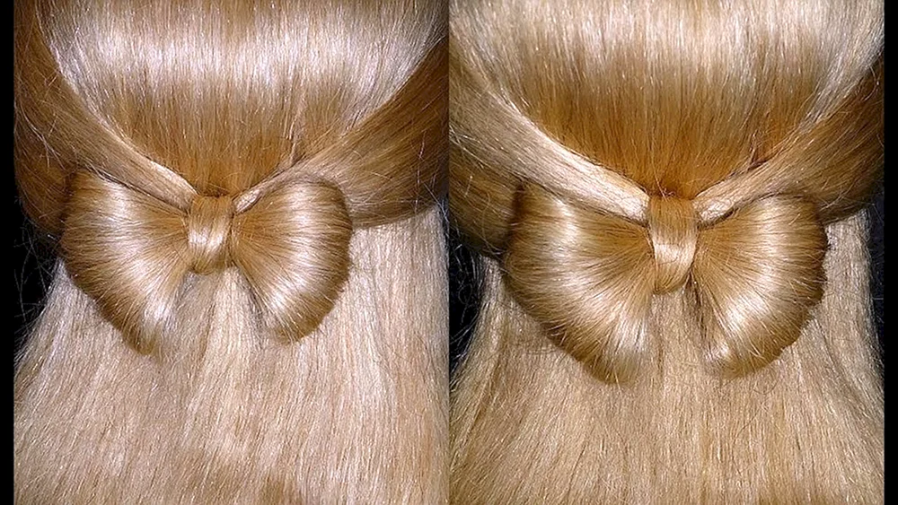 Bogenfrisur mit Haarbögen
