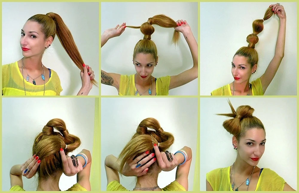 Bow bun Frisuren für Mädchen