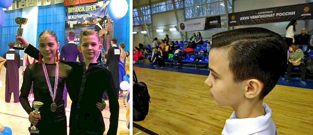 Sporttanzfrisuren für Jungen