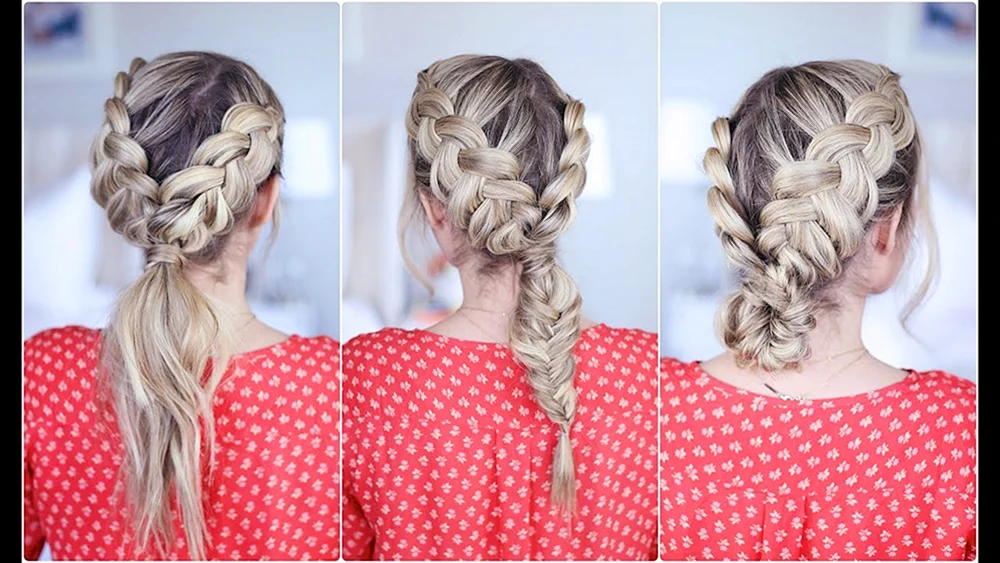 Frisuren mit zwei Zöpfen