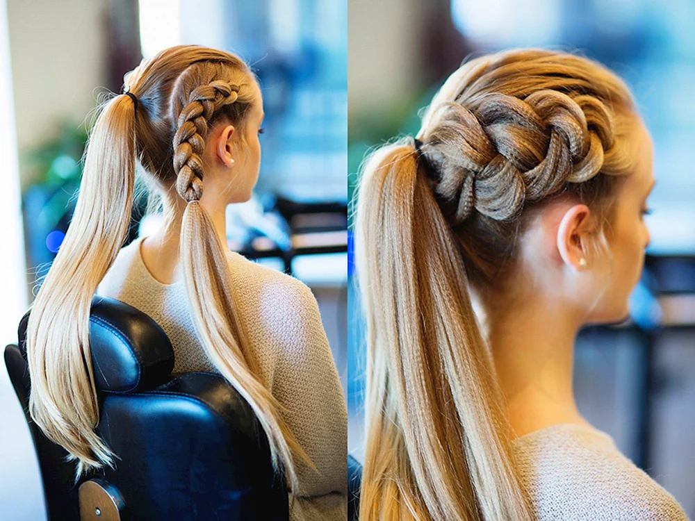 Zopffrisuren mit losem Haar