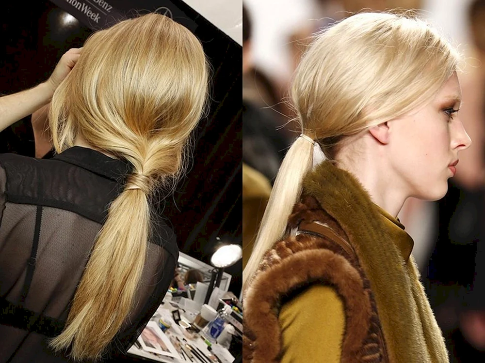 Ponytail Frisur für langes Haar