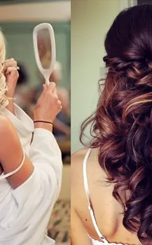 Locken auf mittellangem Haar