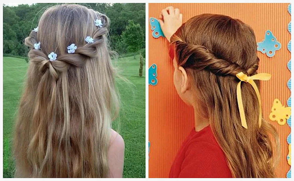 Mädchenfrisuren für die Schule