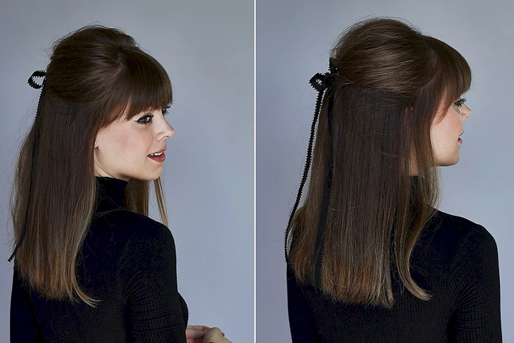 Malvinka-Frisur mit Pony