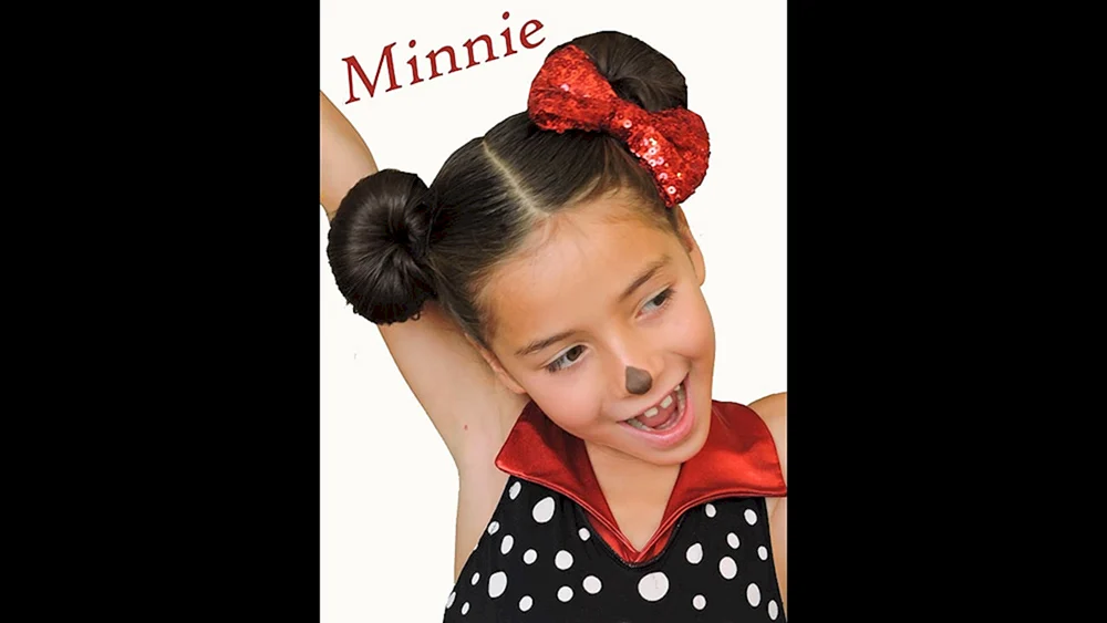 Minny Mouse Frisur für Mädchen