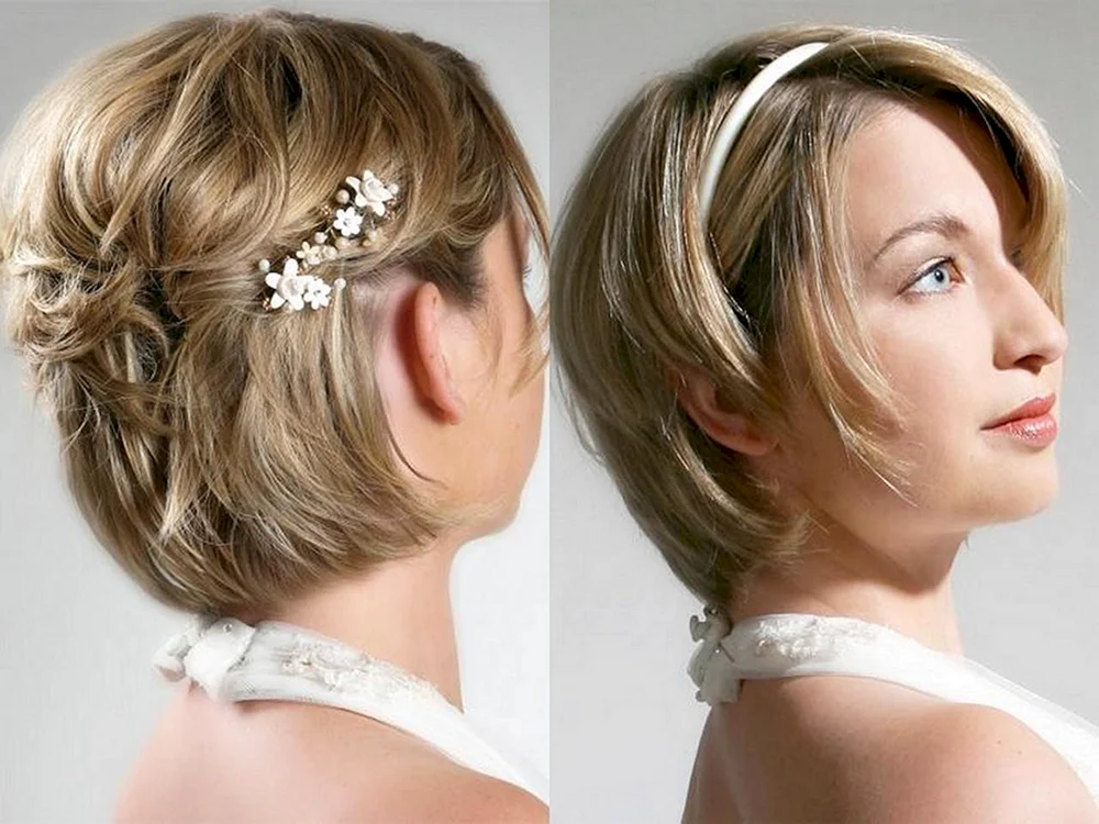 Abendfrisuren für mittleres Haar. 2023
