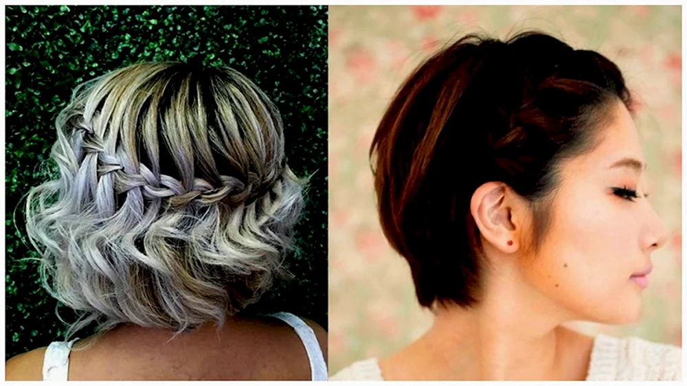 Haarschnitt Abschlussballfrisur für kurze Haare