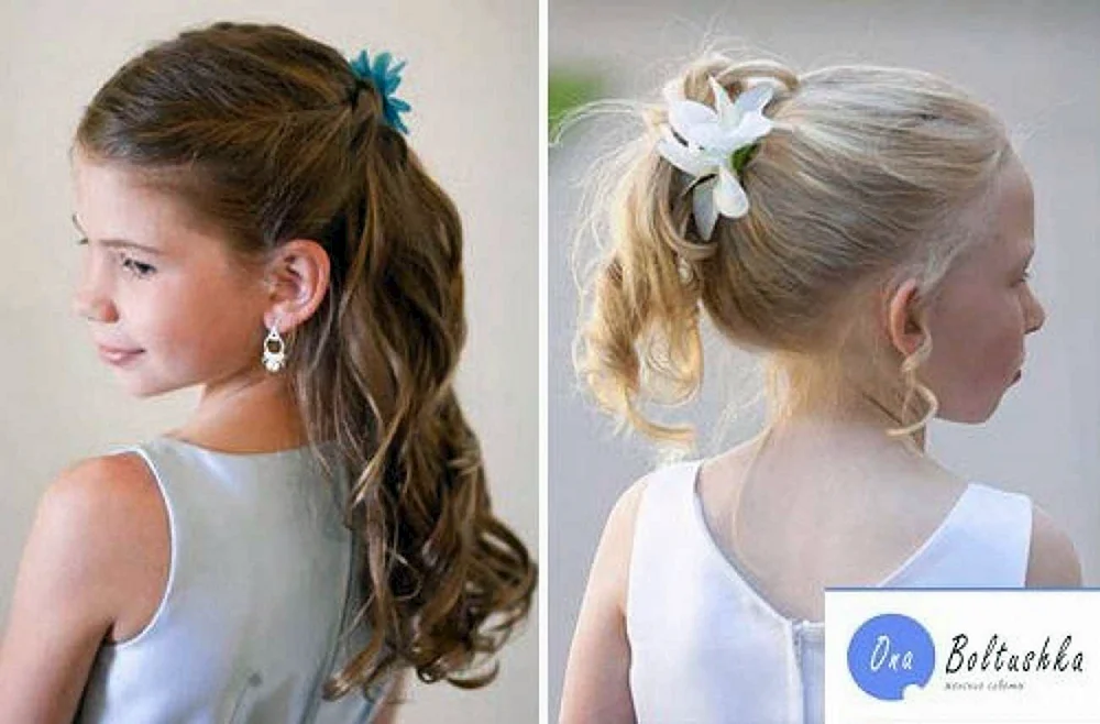 Schneeflockenfrisuren für Mädchen für Matinee