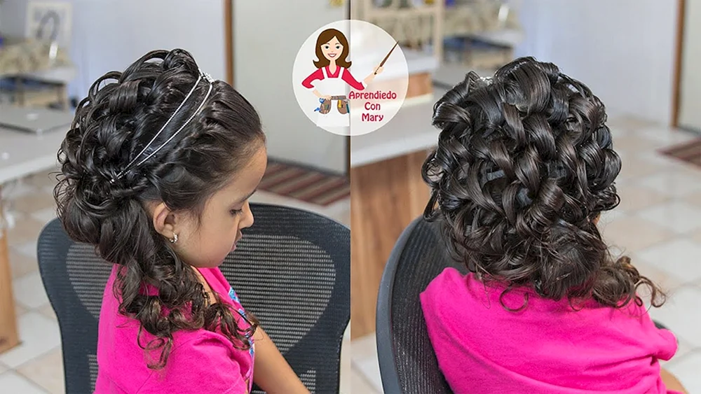 Mädchenfrisuren für mittlere Haare für den Abschluss