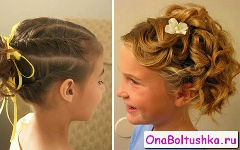 Mädchenfrisuren mit Locken für Mädchen
