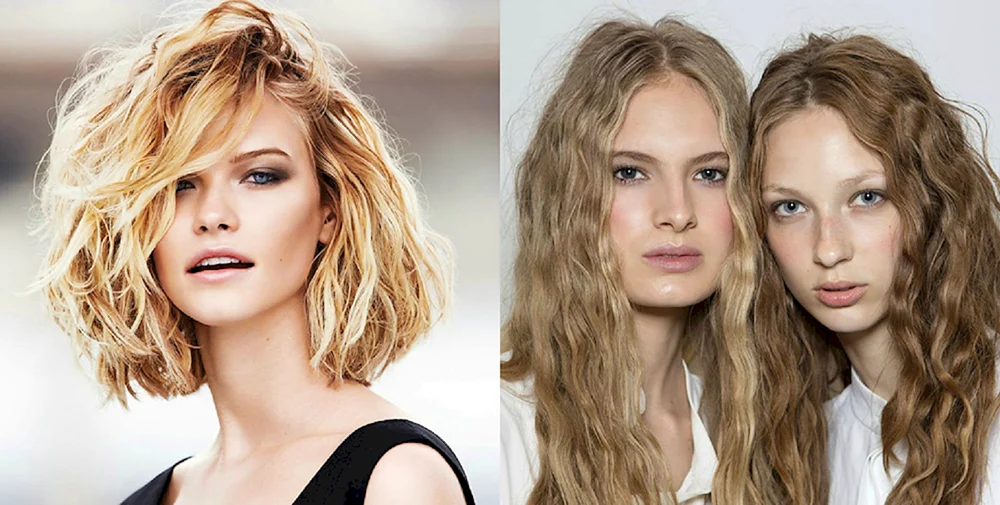 Lange Locken mit einem Glätteisen