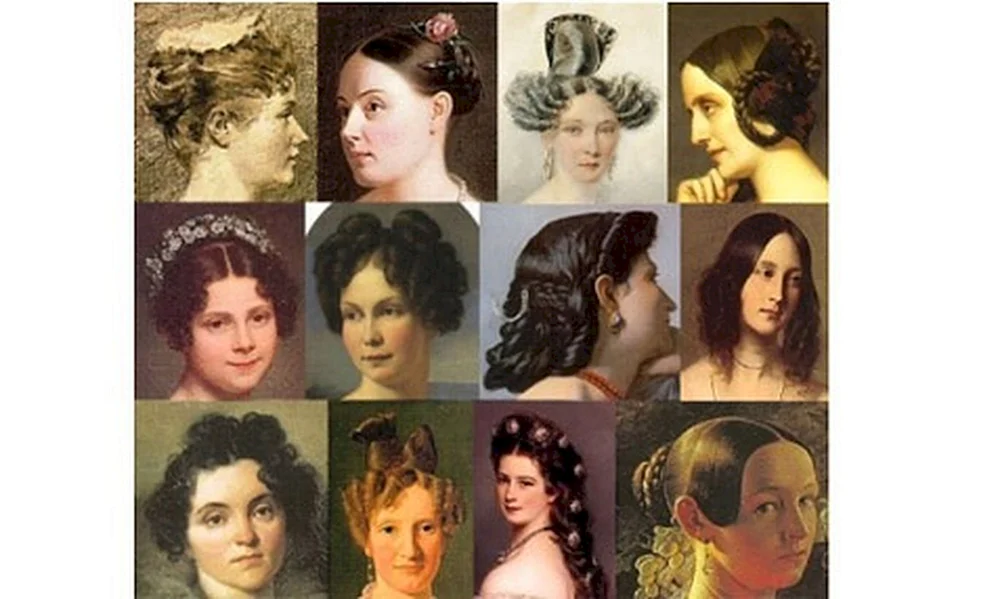 Pompadourfrisur für Frauen im 19. Jh.